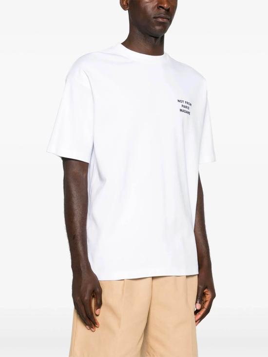 26FW 드롤드무슈 반팔 티셔츠 PERMTS203CO002OPW BIANCO - DROLE DE MONSIEUR