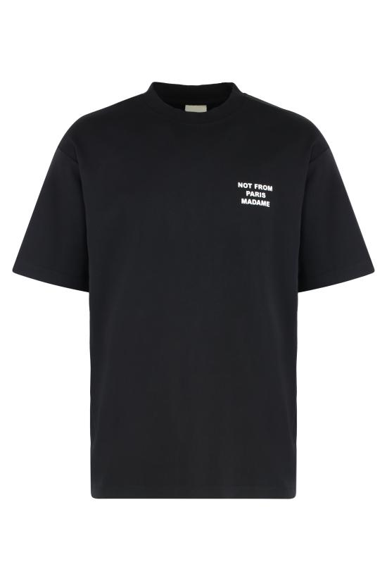 26FW 드롤드무슈 반팔 티셔츠 PERMTS203CO002BL NERO