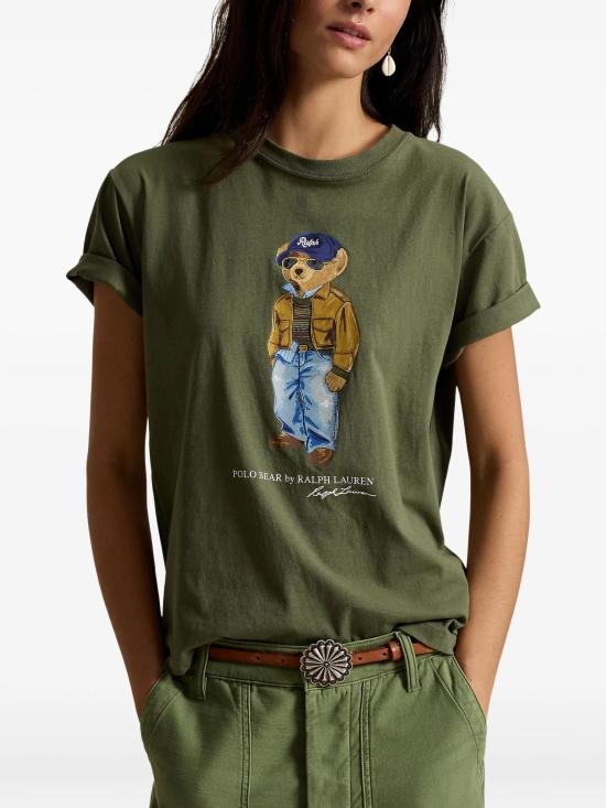 26FW 폴로 랄프로렌 반팔 티셔츠 211B17806001 VERDE - POLO RALPH LAUREN