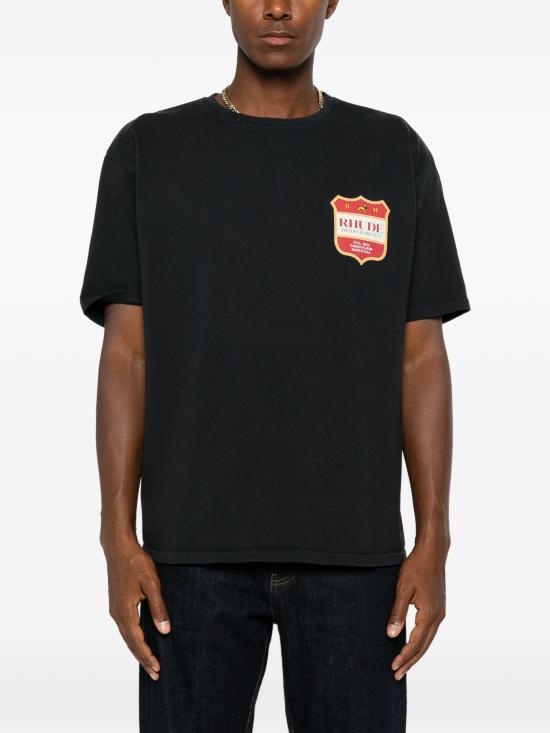 26FW 루드 반팔 티셔츠 RHPF26TT010126499 NERO - RHUDE