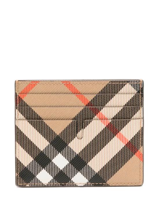 26FW 버버리 체크 샌돈 카드 홀더 월렛 8112305A2021 BEIGE - BURBERRY