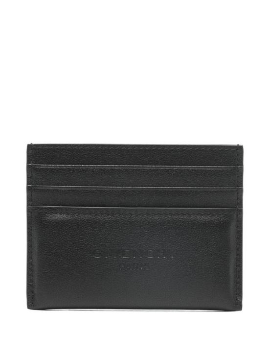 26FW 지방시 레더 안티고나 스탬프 카드 홀더 BK60G0K21L001 NERO
