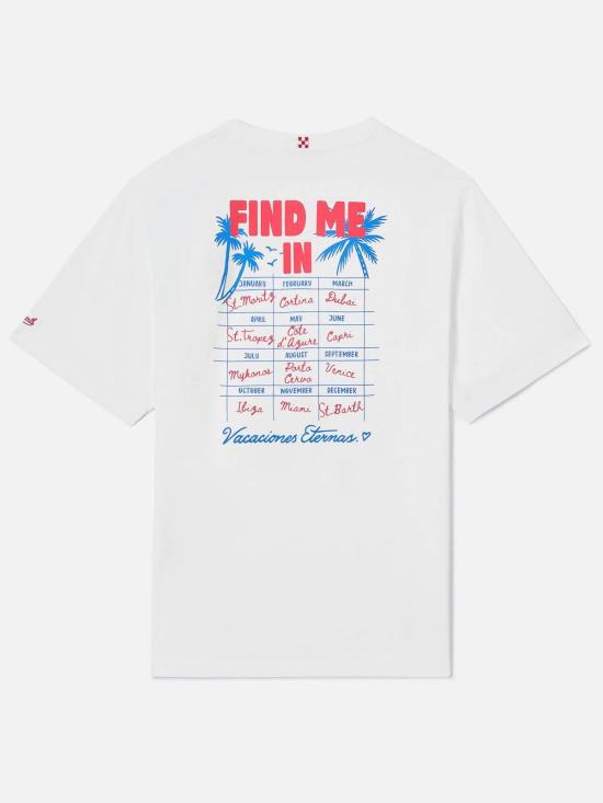 26SS 세인트바쓰 반팔 티셔츠 DLR000108058L White - MC2 SAINT BARTH
