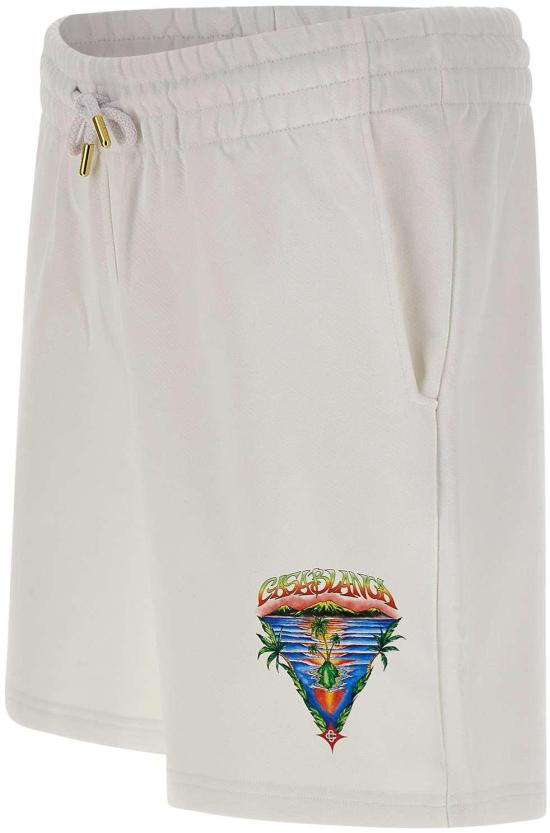 26SS 카사블랑카 숏팬츠 MSP26JTR00308 WHITE - CASABLANCA
