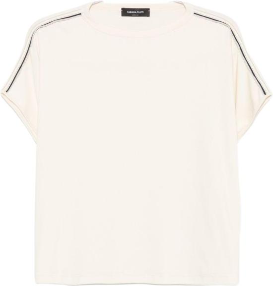 26FW 파비아나 필리피 반팔 티셔츠 JED216F119M3280145 WHITE