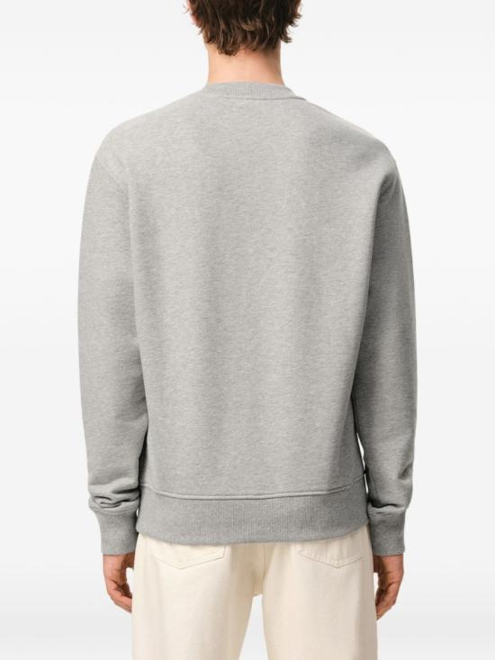 26SS 아미 빅 하트 로고 코튼 니트 스웨트셔츠 USW787 730 A161 Grey - AMI