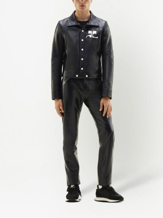 26SS 쿠레쥬 가죽 자켓 PERCBL017VY0014 7075 Blue - COURREGES