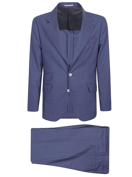 26SS 브루넬로 쿠치넬리 수트 세트 M032PLDWH C394 Blue