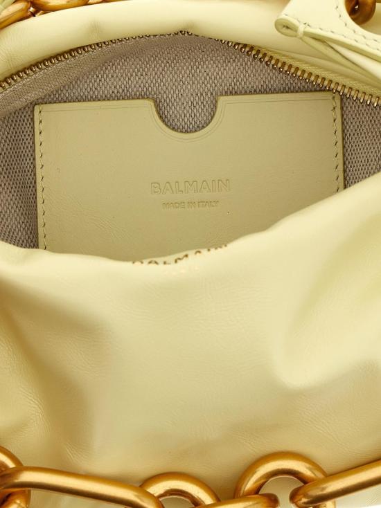  발망 토트백 투톤 송아지 가죽 핸드백 - BALMAIN