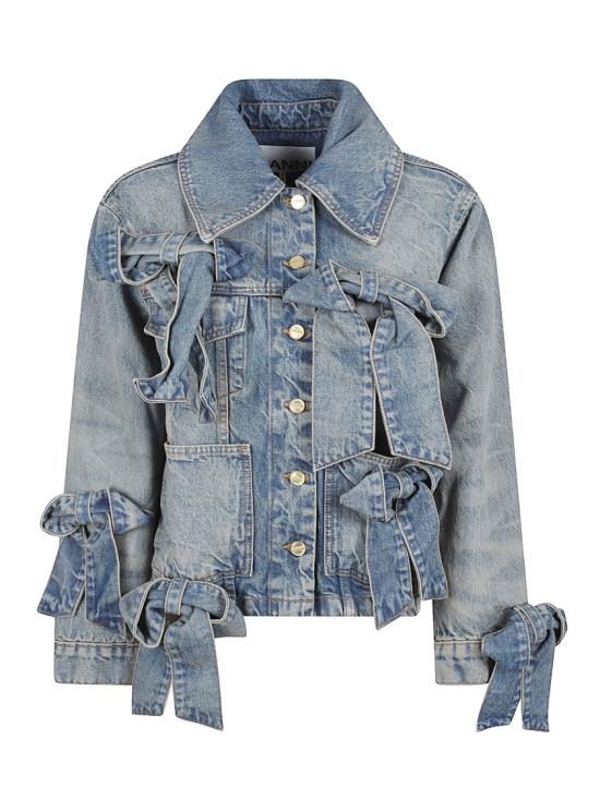 26SS 가니 라이트 리지드 데님 자켓 자켓 A1010057567 Blue
