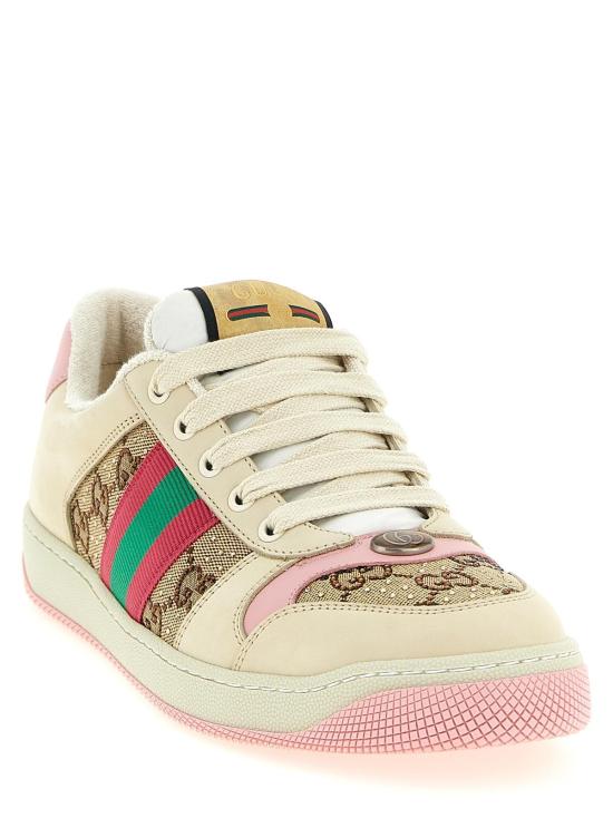  구찌 스니커즈 스크리너 카프스킨 로우탑  멀티컬러 - GUCCI