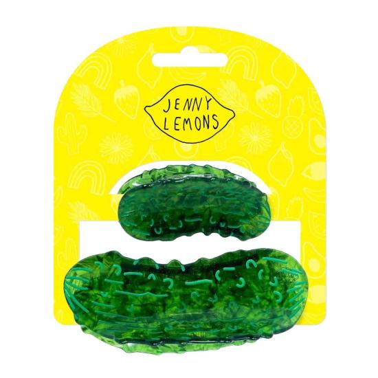  Jenny Lemons 헤어 액세서리 제니 레몬 미니 + 미 키즈 피클 헤어 클립 세트