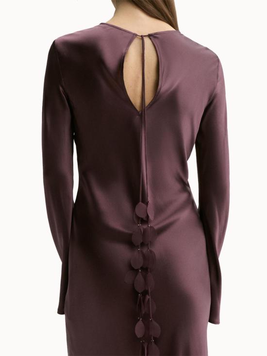 바이말렌비거 롱 원피스 By Malene Birger Parisa 실크 맥시 드레스 Aubergine - BY MALENE BIRGER