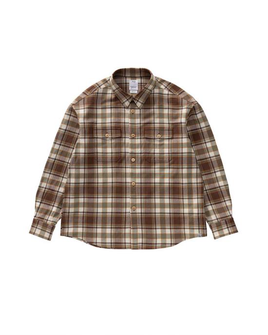26SS 비즈빔 긴팔 셔츠 0126105011015 BROWN DOM