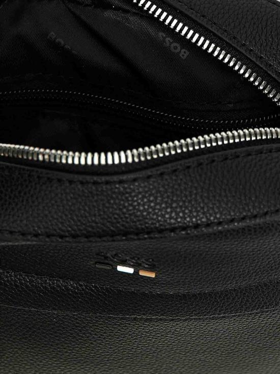 26SS 휴고보스 로고 트리밍 리포터 크로스백 50536475001 Black - HUGO BOSS