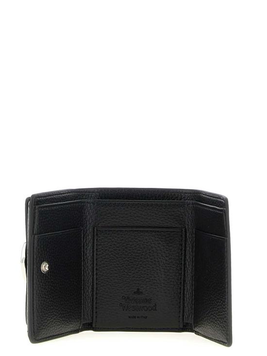 26SS 비비안웨스트우드 오르브 자수 패브릭 지갑 5115002TWS000DN403 Black - VIVIENNE WESTWOOD