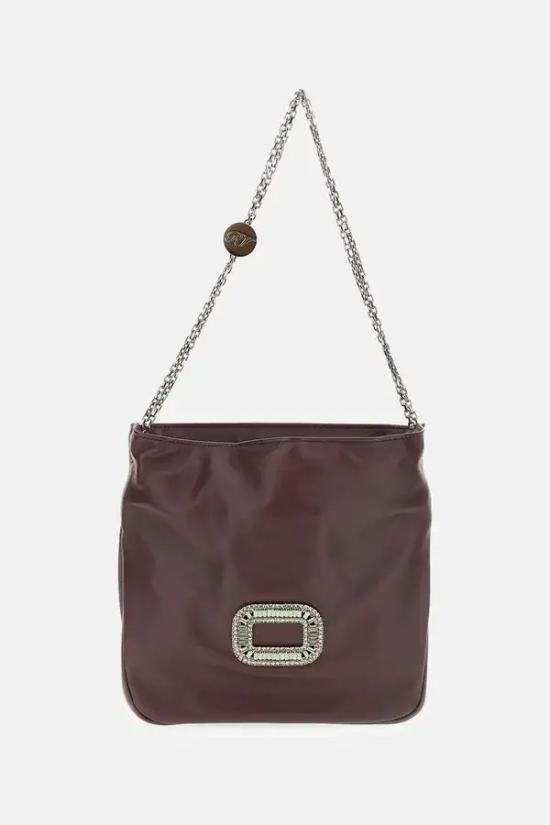 26FW 로저비비에 레더 필그림 미니백 RBWABDK0100YDRR802 Bordeaux