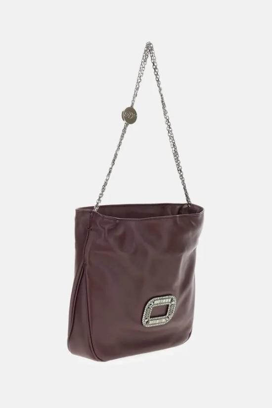 26FW 로저비비에 레더 필그림 미니백 RBWABDK0100YDRR802 Bordeaux - ROGER VIVIER
