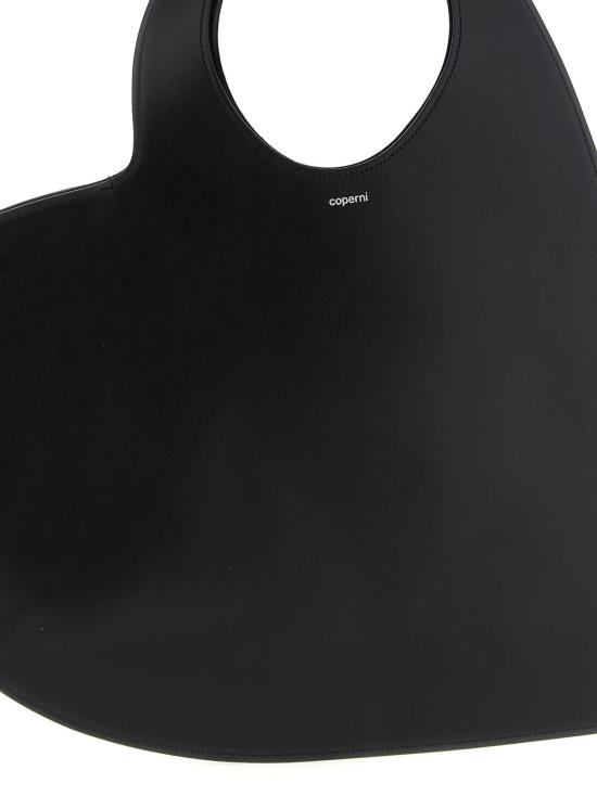  코페르니 토트백 더블 하트 숄더백 블랙 - COPERNI