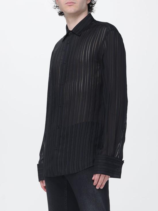 26FW 구찌 긴팔 셔츠 865801ZAU2C 1000 Black - GUCCI