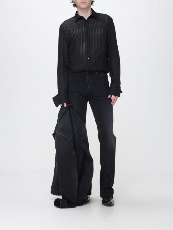 26FW 구찌 긴팔 셔츠 865801ZAU2C 1000 Black - GUCCI