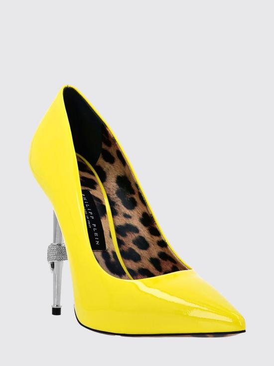 25FW 필립 플레인 힐/펌프스 F20SWSD0364PLE077N 09 Yellow - PHILIPP PLEIN