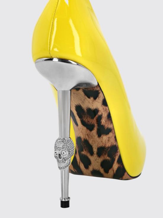 25FW 필립 플레인 힐/펌프스 F20SWSD0364PLE077N 09 Yellow - PHILIPP PLEIN