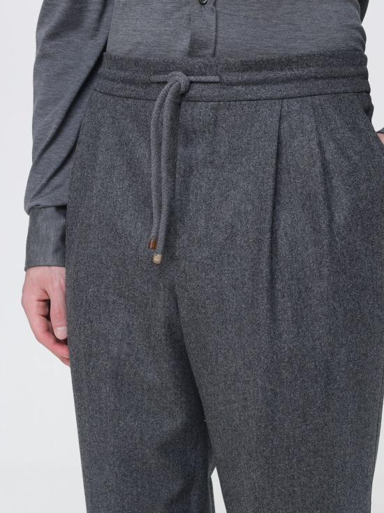 26FW 브루넬로 쿠치넬리 스트레이트 팬츠 M038PE1710 C004 Grey 1 - BRUNELLO CUCINELLI
