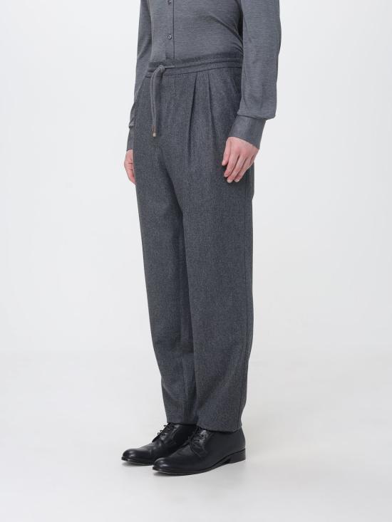 26FW 브루넬로 쿠치넬리 스트레이트 팬츠 M038PE1710 C004 Grey 1 - BRUNELLO CUCINELLI