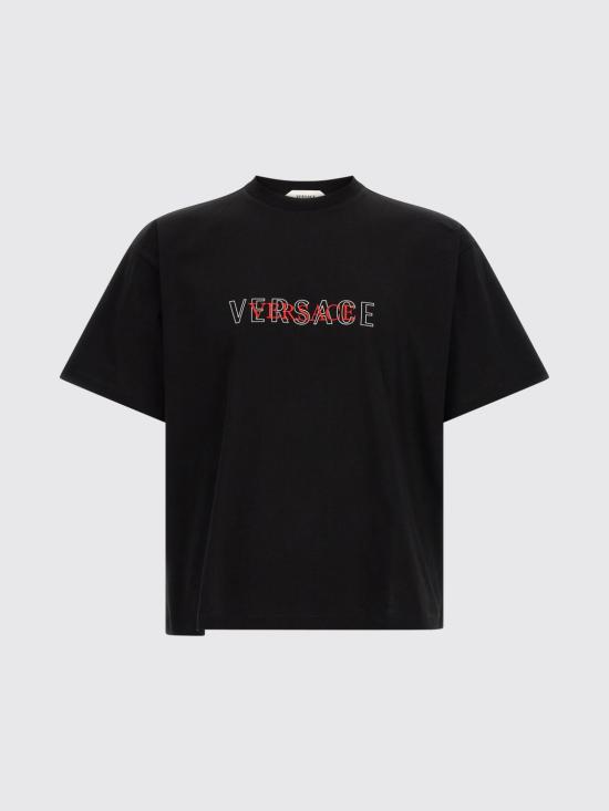26FW 베르사체 반팔 티셔츠 10259461A18391 1B000 Black - VERSACE