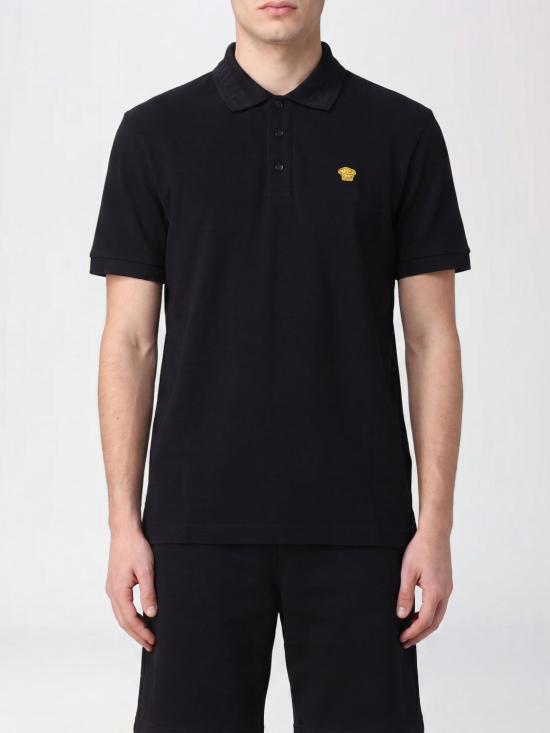 26FW 베르사체 폴로 티셔츠 10139061A15694 1B000 Black