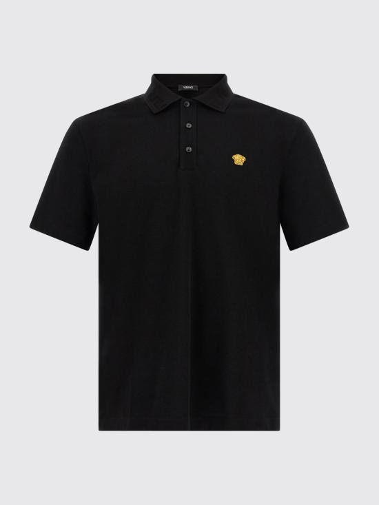 26FW 베르사체 폴로 티셔츠 10139061A15694 1B000 Black - VERSACE
