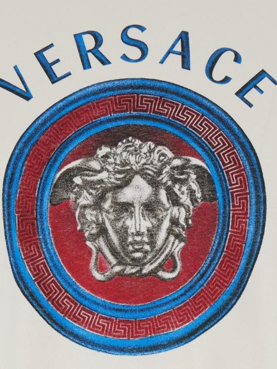 26FW 베르사체 긴팔 티셔츠 10255961A18502 2W0K0 White - VERSACE