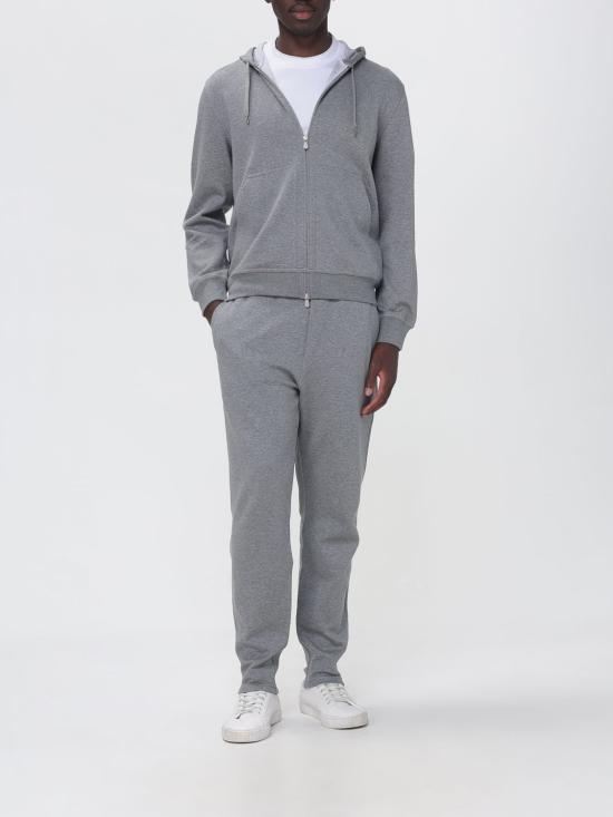 26FW 브루넬로 쿠치넬리 더블 페이스 스웨트 집업 후디 MM8319069G C1253 Grey 1 - BRUNELLO CUCINELLI