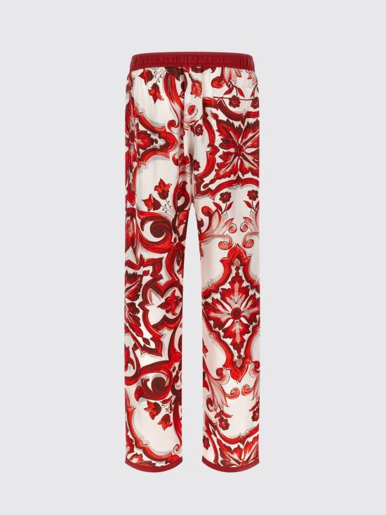 26FW 돌체앤가바나 스트레이트 팬츠 GVRMATHI13F IY3TN Red - DOLCE & GABBANA
