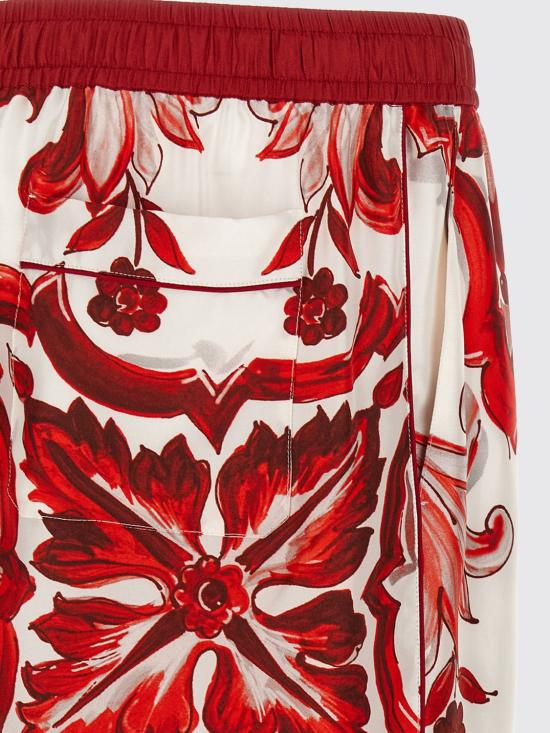26FW 돌체앤가바나 스트레이트 팬츠 GVRMATHI13F IY3TN Red - DOLCE & GABBANA