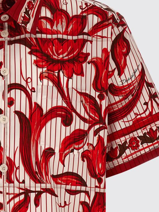 26FW 돌체앤가바나 반팔 셔츠 G5LG9THH5E3 I63TN Red - DOLCE & GABBANA