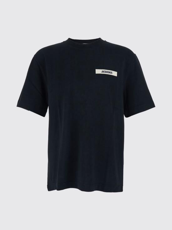 26FW 자크뮈스 그로그랭 로고 티셔츠 TSM00133AJ00226 990 Black - JACQUEMUS
