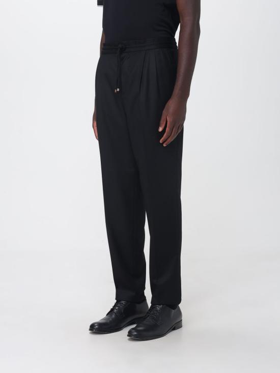 26FW 브루넬로 쿠치넬리 스트레이트 팬츠 ME226E1710 C5730 Black - BRUNELLO CUCINELLI