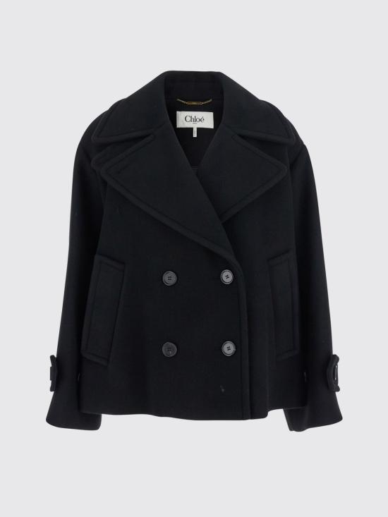 26FW 끌로에 코트 CH25AMA96952 001 Black - CHLOE