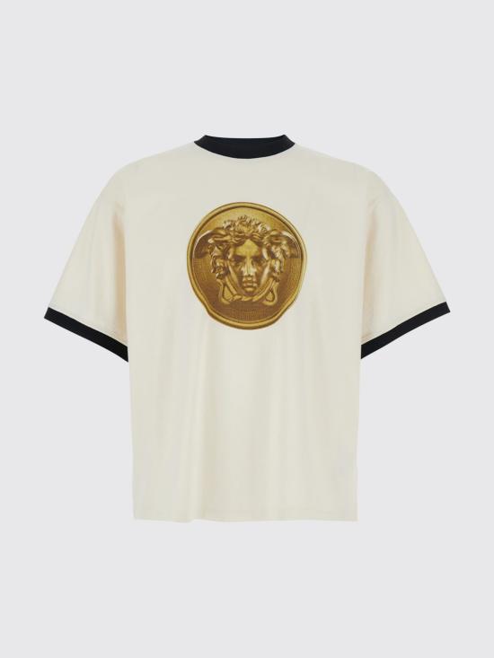 26FW 베르사체 반팔 티셔츠 10260931A18735 1W790 White - VERSACE