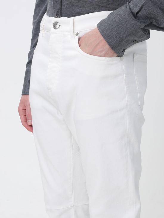 26SS 브루넬로 쿠치넬리 데님 팬츠 M277PX1290 C7210 White - BRUNELLO CUCINELLI