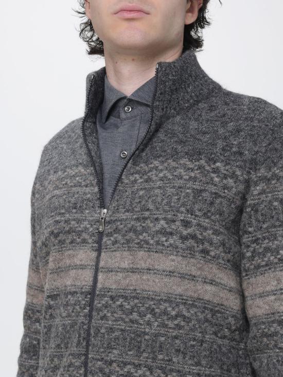 26FW 브루넬로 쿠치넬리 집업 니트 MTF710016 CTR58 Charcoal - BRUNELLO CUCINELLI