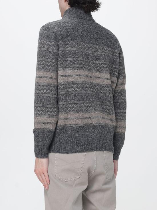 26FW 브루넬로 쿠치넬리 집업 니트 MTF710016 CTR58 Charcoal - BRUNELLO CUCINELLI