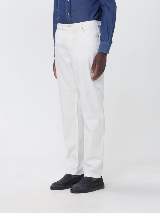 26FW 브루넬로 쿠치넬리 데님 팬츠 M277PO2090 C2200 White - BRUNELLO CUCINELLI