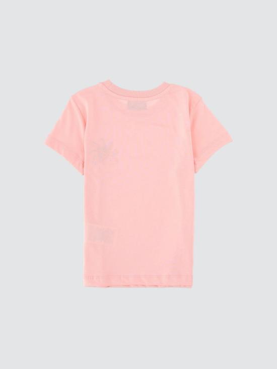 26SS [키즈] 모스키노 티셔츠 HUM05OLAA03 50209 Pink - MOSCHINO