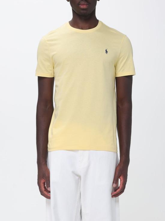 26FW 폴로 랄프로렌 포니로고 자수 반팔 티셔츠 710671438 435 Yellow