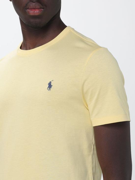 26FW 폴로 랄프로렌 포니로고 자수 반팔 티셔츠 710671438 435 Yellow - POLO RALPH LAUREN