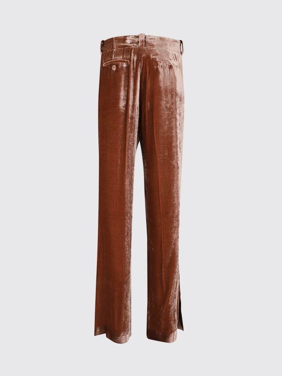 26FW 라 더블제이 스트레이트 팬츠 TRO0015VEL019SOLID PI10 Brown - LA DOUBLEJ