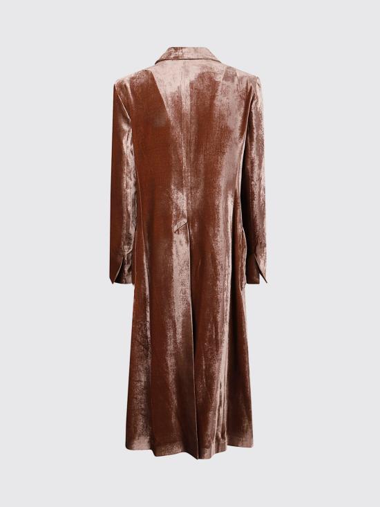 26FW 라 더블제이 코트 JAC0166VEL019SOLID PI10 Brown - LA DOUBLEJ